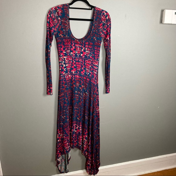 NEW Plenty by Tracy Reese ballet style deep sea dress anthropologie XS